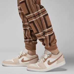 Cotton Brown Plaid Nike Jordan Sweatpants Christmas ••,•••